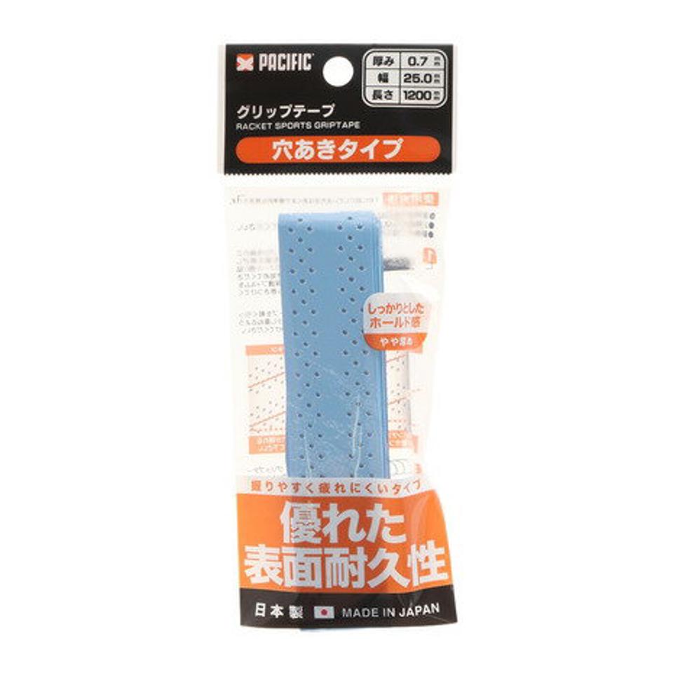 パシフィック(PACIFIC) テニスグリップテープ 穴あきタイプ 1本入り PC-8325 BLU (メンズ、レディース、キッズ)