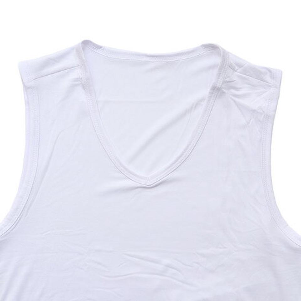 エーシーピージー(ACPG)(メンズ)快適ストレッチ 吸汗速乾 ノースリーブ Vネック インナーシャツ 891PA9AL1531WHT