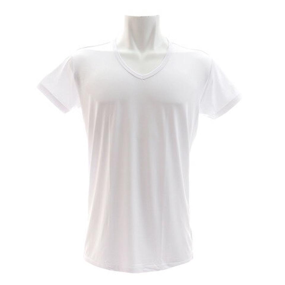 エーシーピージー(ACPG)(メンズ)快適ストレッチ 吸汗速乾 半袖 Vネック インナーシャツ 891PA9AL1530WHT