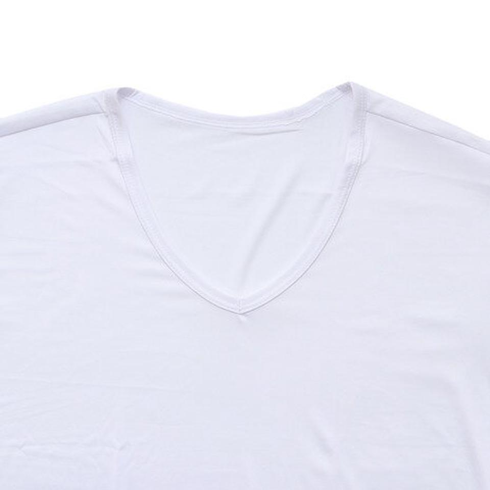 エーシーピージー(ACPG)(メンズ)快適ストレッチ 吸汗速乾 半袖 Vネック インナーシャツ 891PA9AL1530WHT