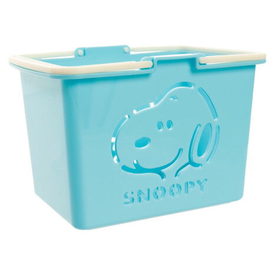 【6/5限定 エントリー&3点以上ご購入でP最大10倍】スヌーピー(SNOOPY) ミニカラーバスケット SN BL SN-5519114BL (メンズ、レディース、キッズ)