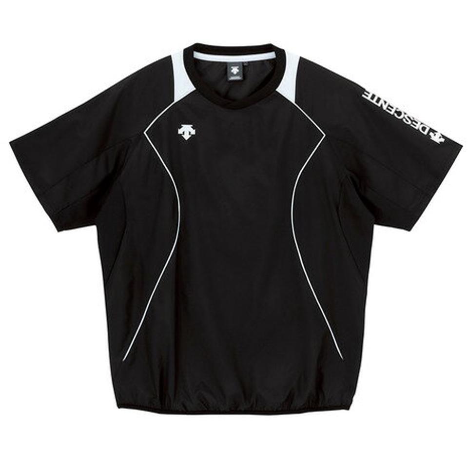 デサント(DESCENTE) 半袖プラクティストップ DVB-3322 BWH 【バレーボールウェア ピステシャツ トップス】 (メンズ)