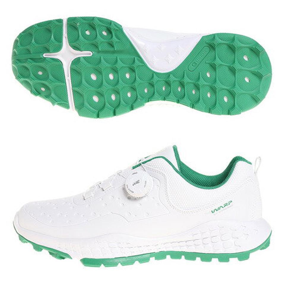 ザ・ワープ・バイ・エネーレ（The Warp By Ennerre） ゴルフシューズ メンズ スパイクレス WARP SHIELD FL WB3KFZ02 WHT 幅広 （メンズ）