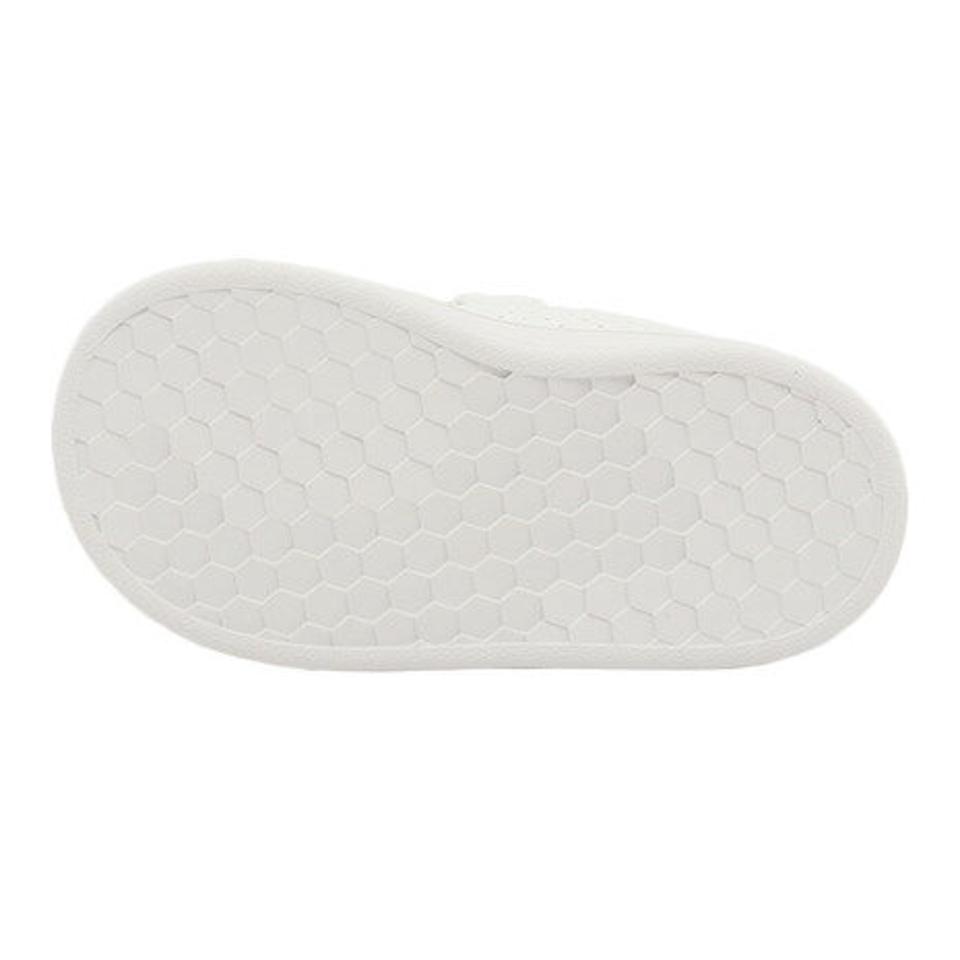 アディダス（adidas） スニーカー ジュニア ADVANCOURT I EF0300 白 ベルクロ 紐なし （キッズ）