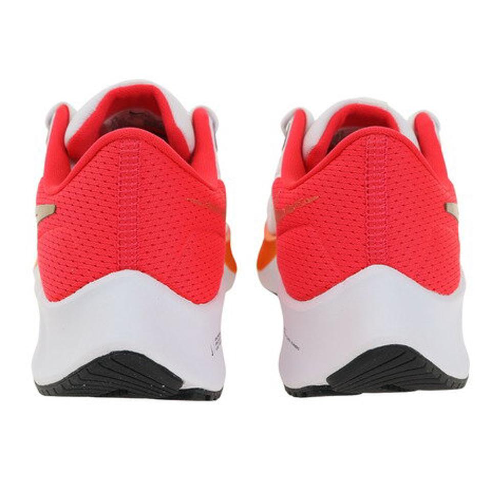 ナイキ（NIKE）（レディース）ランニングシューズ エア ズーム ペガサス 38 ホワイト レッド DQ5038-100 スニーカー ジョギング 軽量 駅伝 部活 マラソン