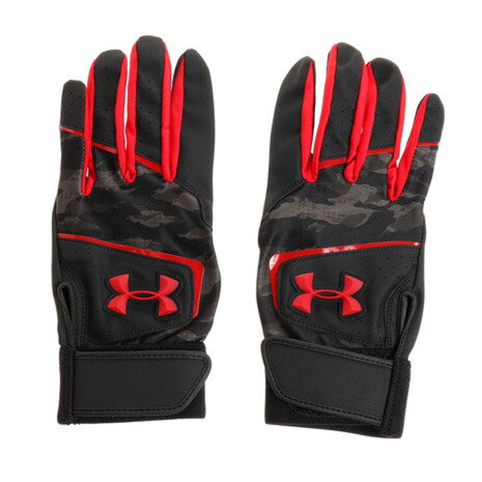 アンダーアーマー(UNDER ARMOUR) バッティング用グローブ リーンアップ VIII 1354261 BLK/RED BB (メンズ)