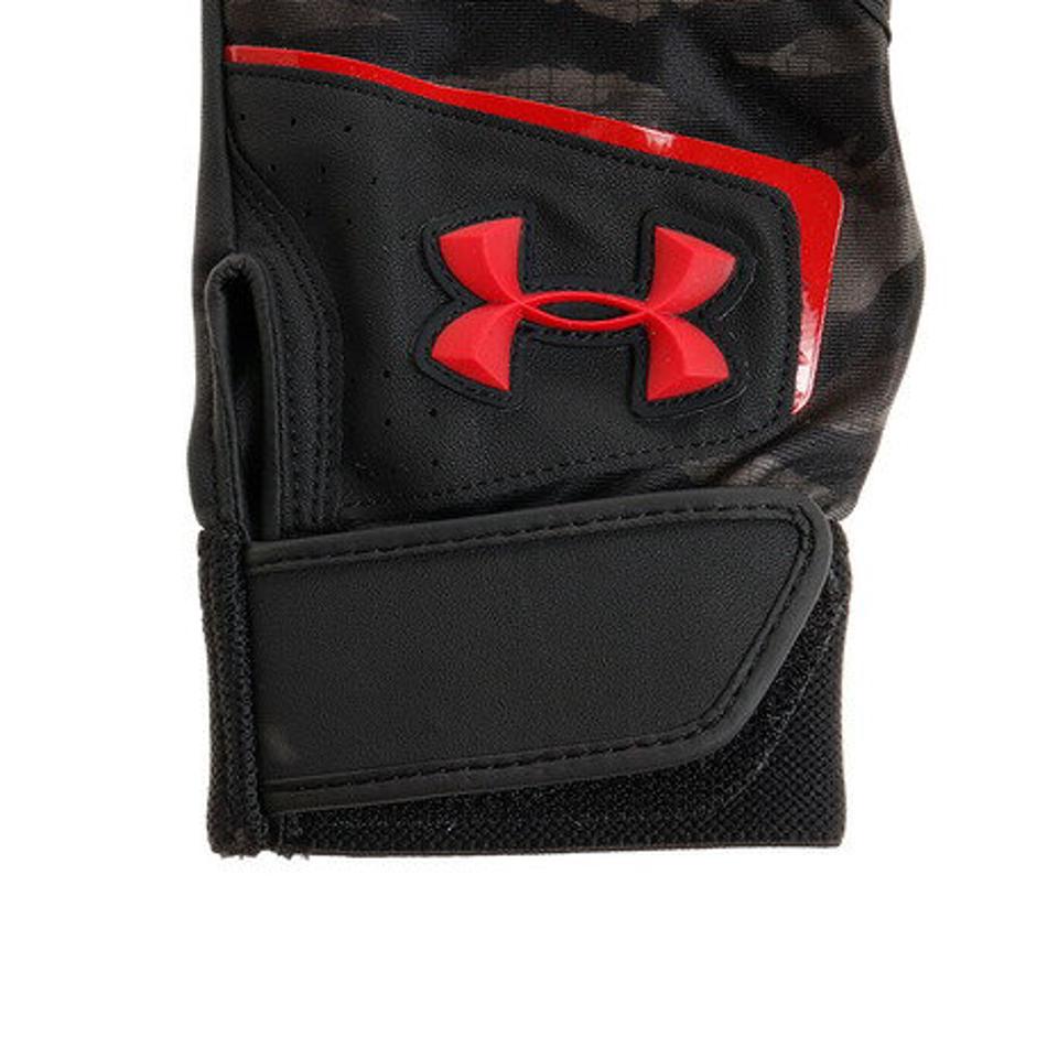 アンダーアーマー(UNDER ARMOUR) バッティング用グローブ リーンアップ VIII 1354261 BLK/RED BB (メンズ)