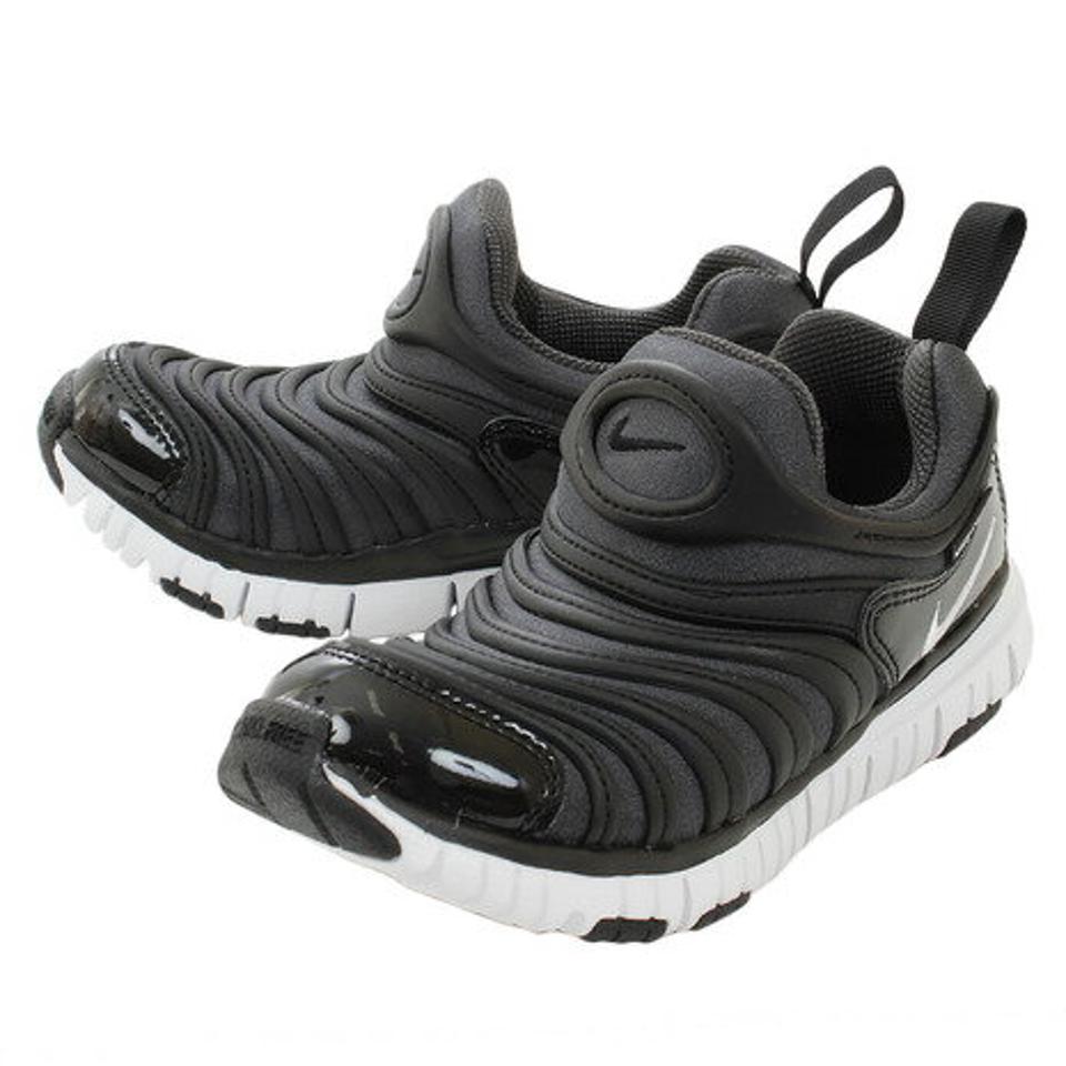 ナイキ（NIKE）（キッズ）スニーカー ダイナモ フリー PS ブラック 343738-013 SP18 スポーツシューズ 紐なし 運動靴 スリップオン