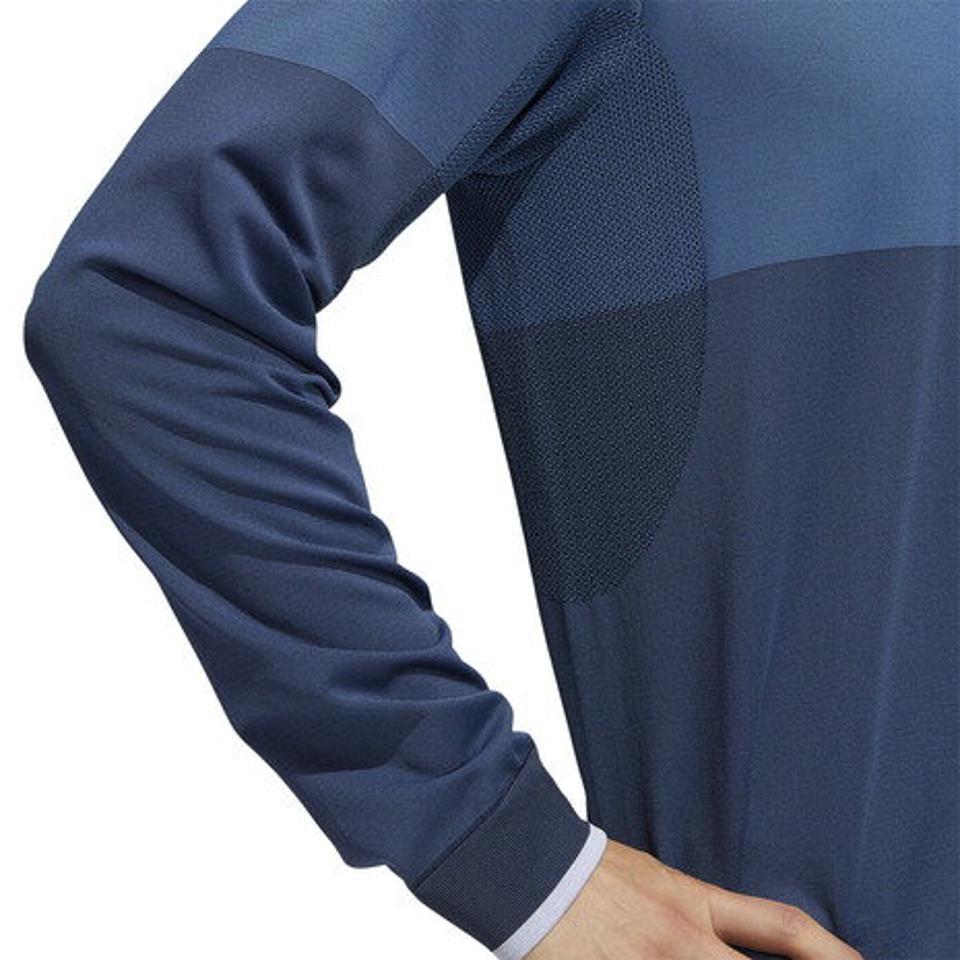 アディダス(adidas) ゴルフウェア PRIMEKNIT ストレッチ 長袖スタンドカラーシャツ BM528-GU5084 NV/FB (メンズ)