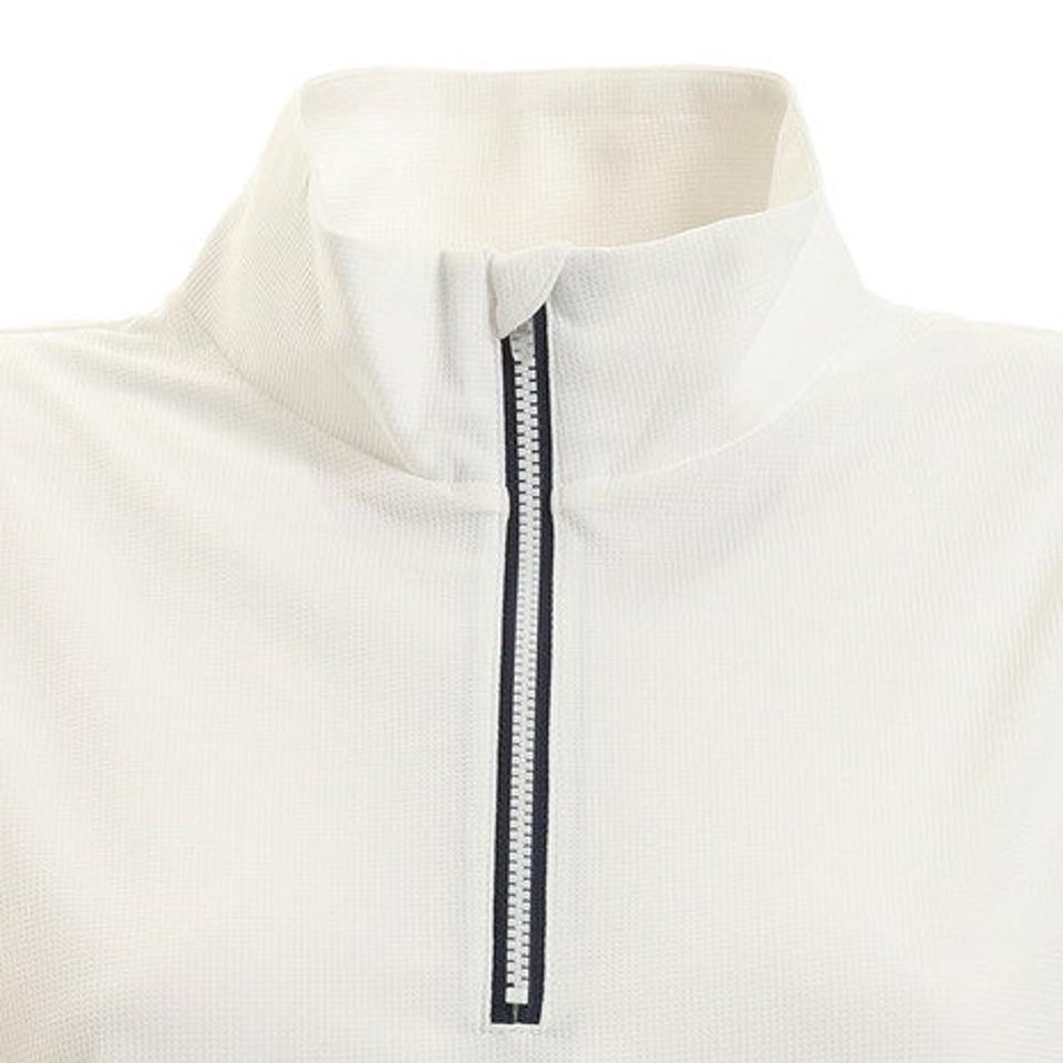 ウィッテム(HUITIEME) テニス ハーフジップ 長袖シャツ HU20SES733222 WHT 【吸汗速乾/UVカット】 (レディース)