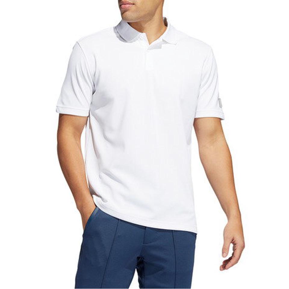 アディダス(adidas) ゴルフウェア メランジ 汗染み軽減 半袖ポロシャツ ZK681-HA6109W/W (メンズ)