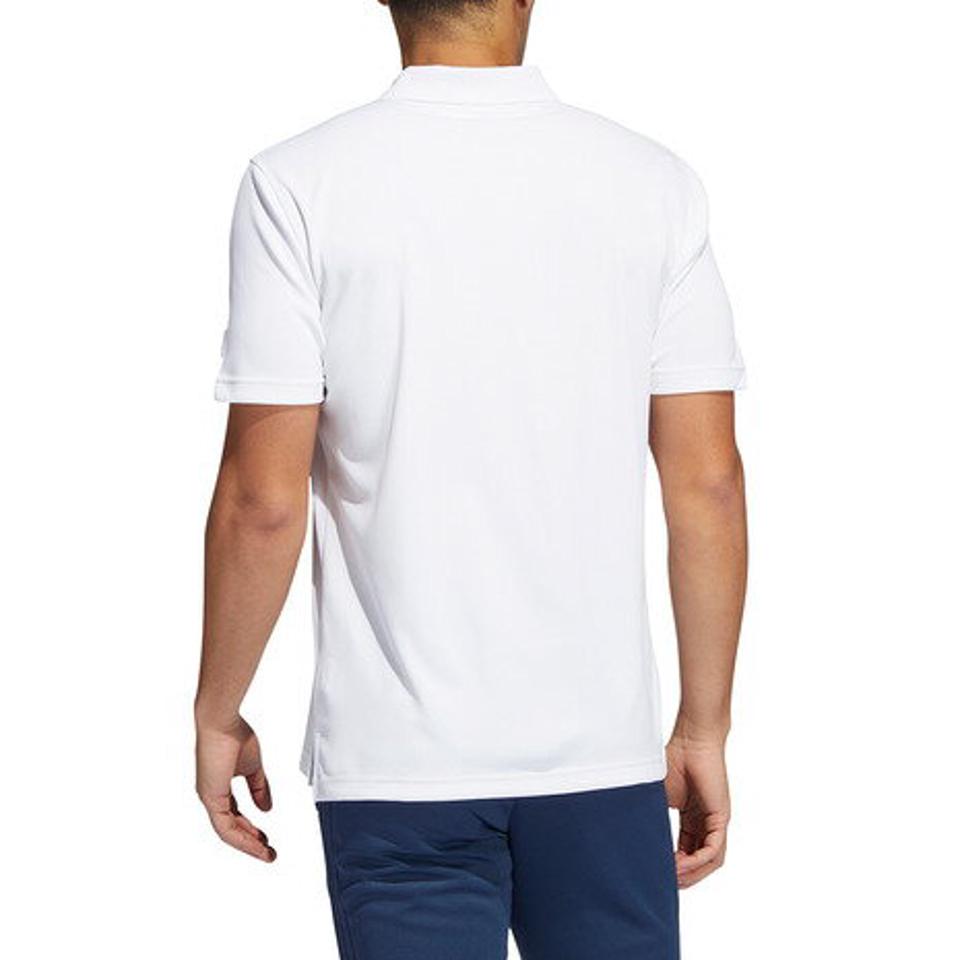 アディダス(adidas) ゴルフウェア メランジ 汗染み軽減 半袖ポロシャツ ZK681-HA6109W/W (メンズ)