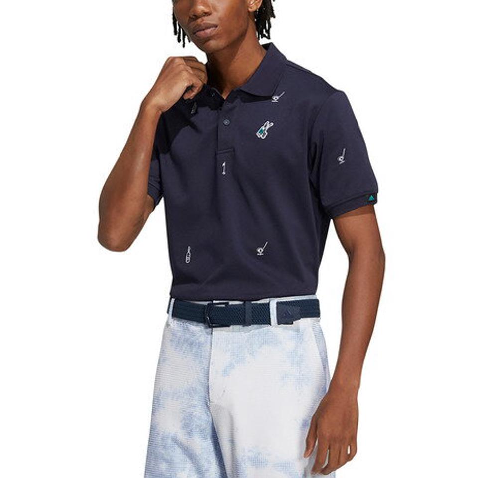 アディダス(adidas) ゴルフウェア PLAY モノグラム半袖ポロシャツ TC573 HA0185 HA0186(メンズ)