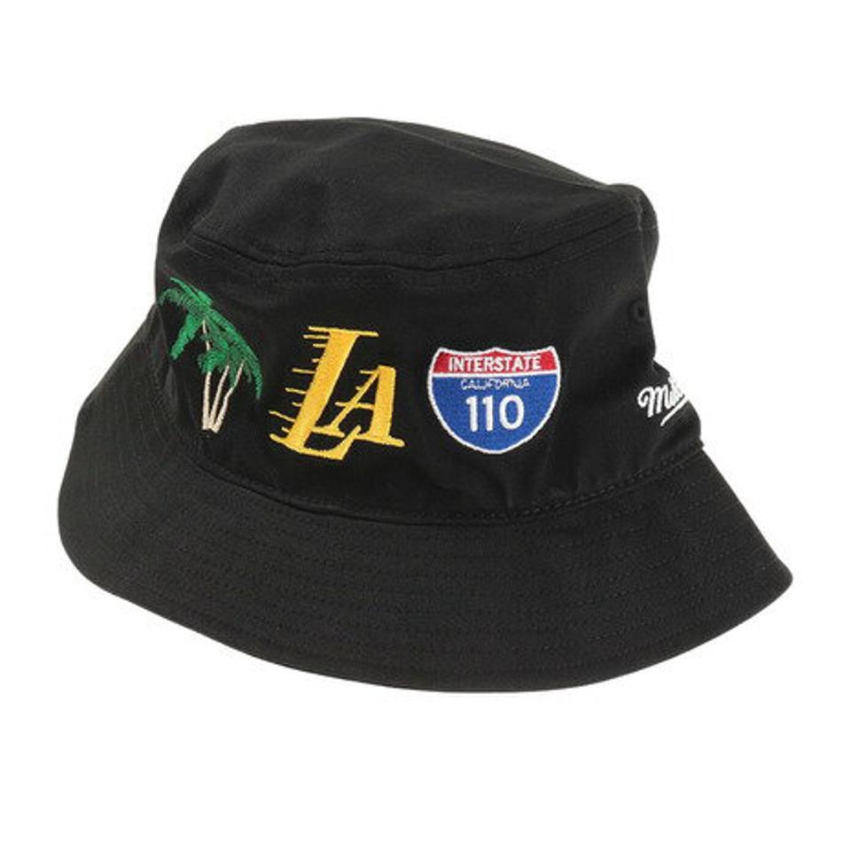 ミッチェルアンドネス(Mitchell&Ness) NBA REVERSIBLE バケットハット LOS ANGELES LAKERS BUCKSH20011-LALBLCK (メンズ)