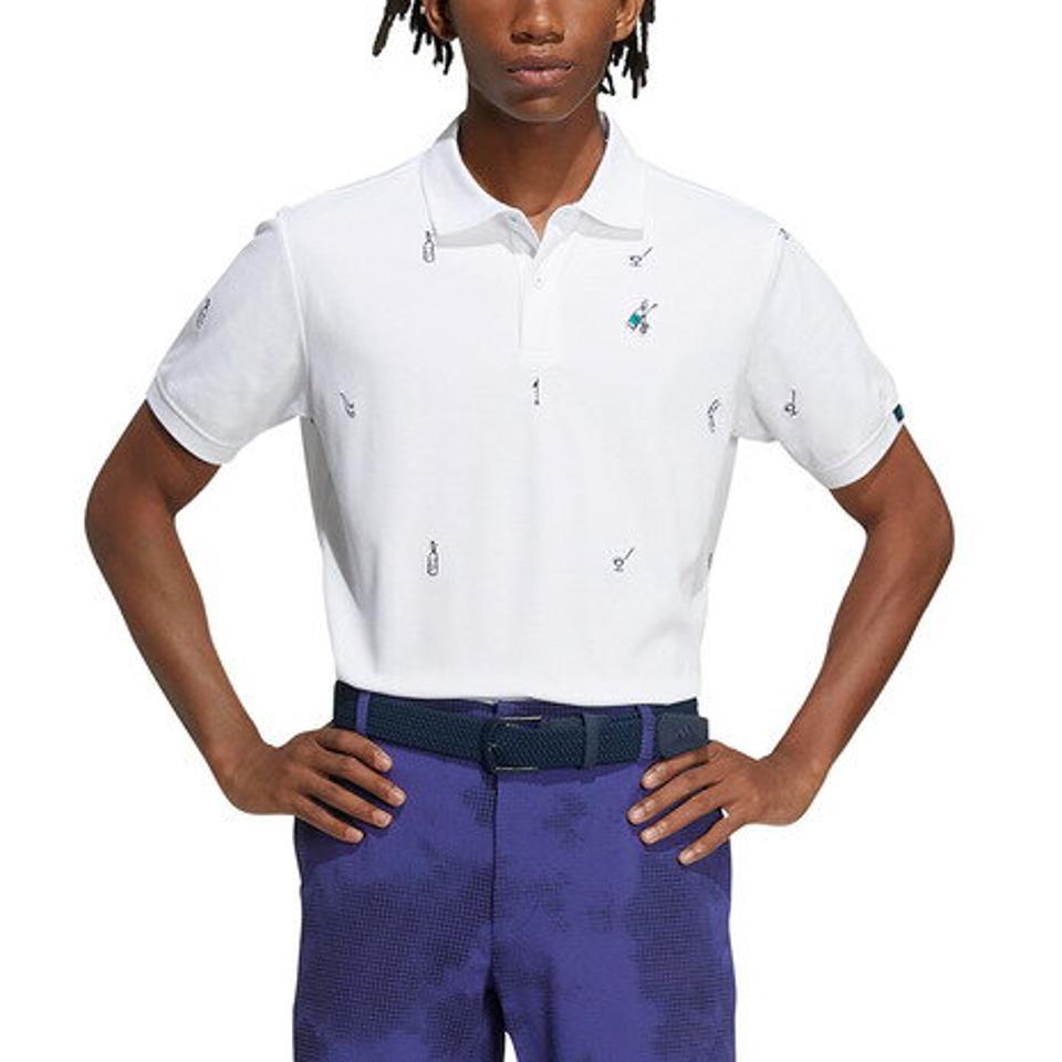 アディダス(adidas) ゴルフウェア PLAY GREEN モノグラム半袖ポロシャツ TC573-HA0185W (メンズ)