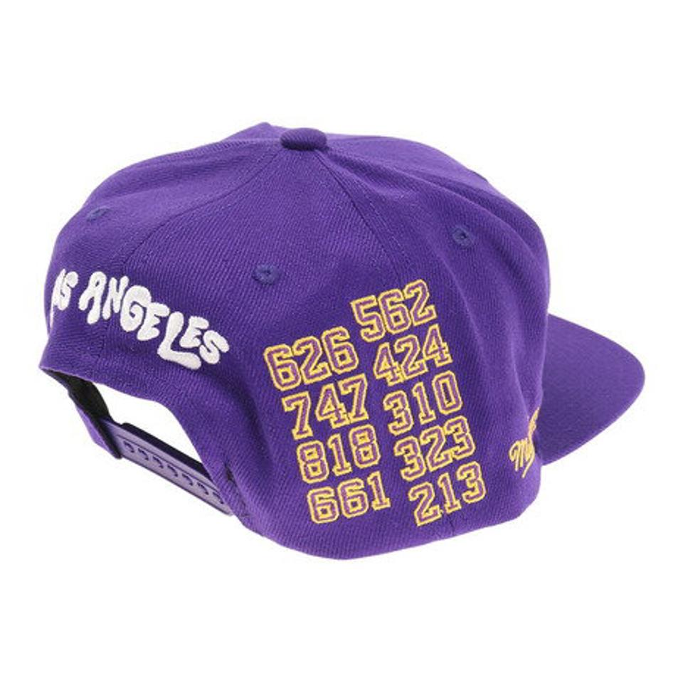 ミッチェルアンドネス(Mitchell&Ness)(メンズ)NBA CITY LOVE キャップ LOS ANGELES LAKERS 6HSSFC20039-LALPURP