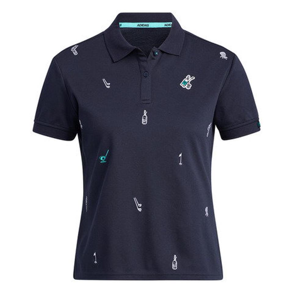 アディダス(adidas) ゴルフウェア PLAY GREEN モノグラム半袖ポロシャツ YY439-HA0183IN (レディース)