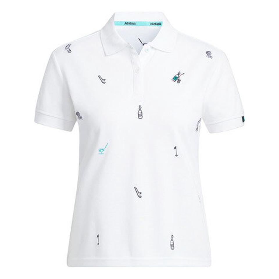 アディダス(adidas) ゴルフウェア PLAY モノグラム半袖ポロシャツ YY439 HA0182 HA0183(レディース)