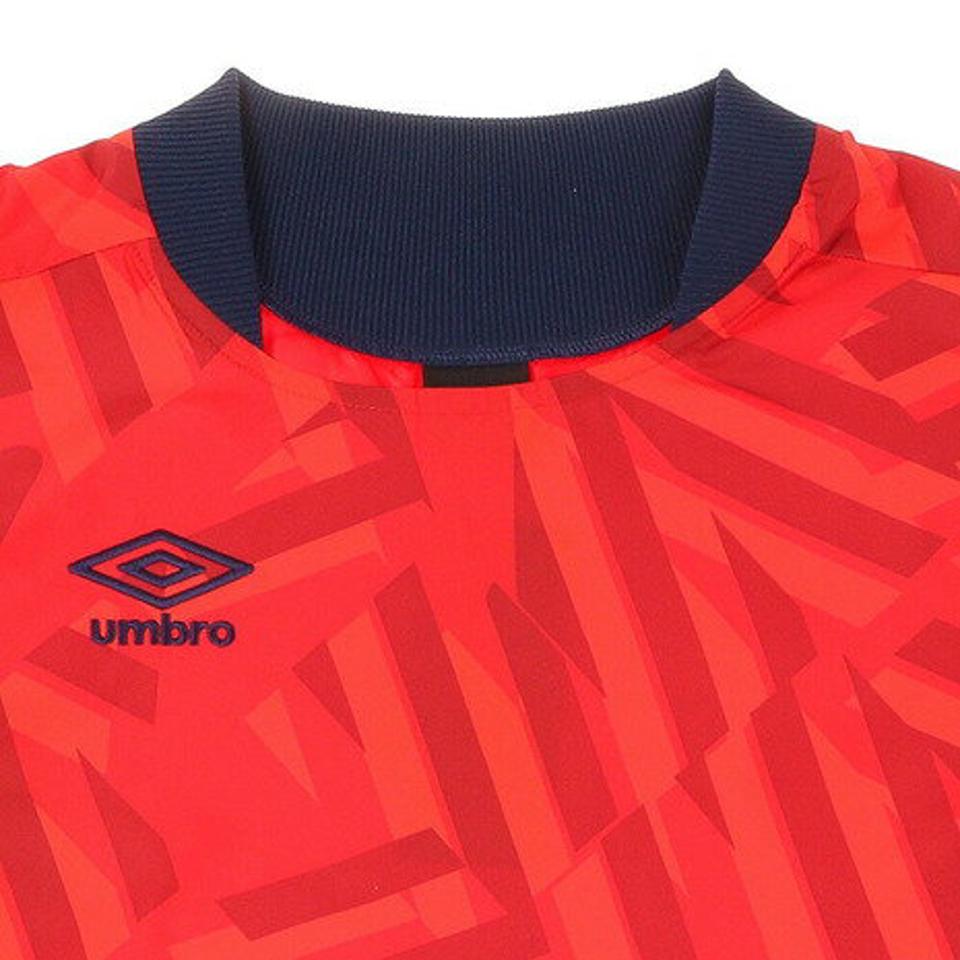 【5/15限定 エントリー＆3点以上ご購入でP最大10倍】アンブロ（UMBRO） ジュニア ラインド メッシュピステトップス UUJQJF30 MRED （キッズ）
