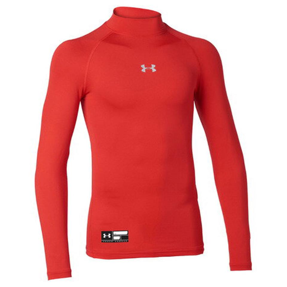 アンダーアーマー（UNDER ARMOUR） 野球 アンダーシャツ ジュニア ボーイズ ユース ヒートギアアーマー ロングスリーブ モック 1358651 600 （キッズ）