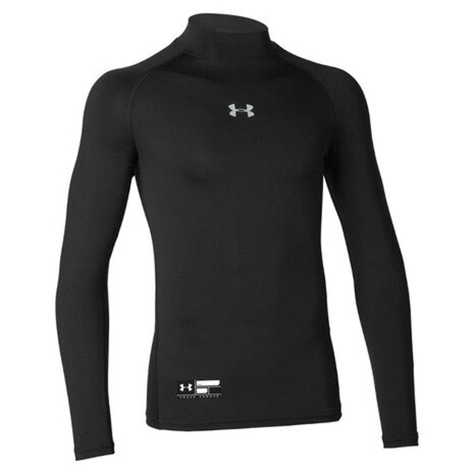 アンダーアーマー（UNDER ARMOUR） 野球 アンダーシャツ ジュニア ボーイズ ユース ヒートギアアーマー ロングスリーブ モック 1358651 001 （キッズ）
