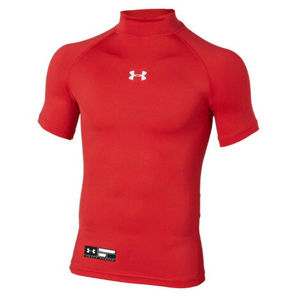 アンダーアーマー（UNDER ARMOUR） 野球 アンダーシャツ ジュニア ボーイズ ユース ヒートギアアーマー ショートスリーブ モック 1358650 600 （キッズ）