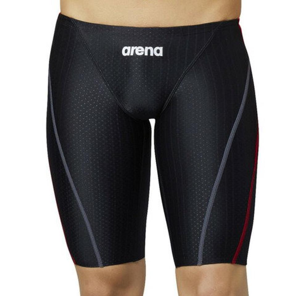 アリーナ（ARENA）（キッズ）水着 ボーイズ 男児 ジュニアハーフスパッツ FINA承認 スイムパンツ ブラック ARN-0055MJ BKRD