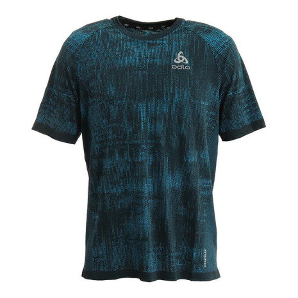 オドロ（ODLO） ランニング ELEMENT LIGHT プリントシャツ 313232-20741 （メンズ）