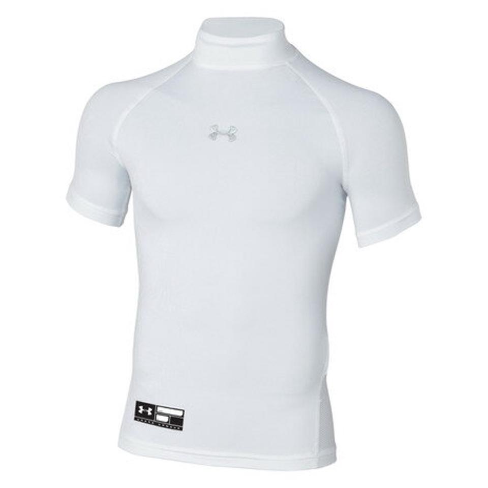 アンダーアーマー（UNDER ARMOUR） 野球 アンダーシャツ ジュニア ボーイズ ユース ヒートギアアーマー ショートスリーブ モック 1358650 100 （キッズ）
