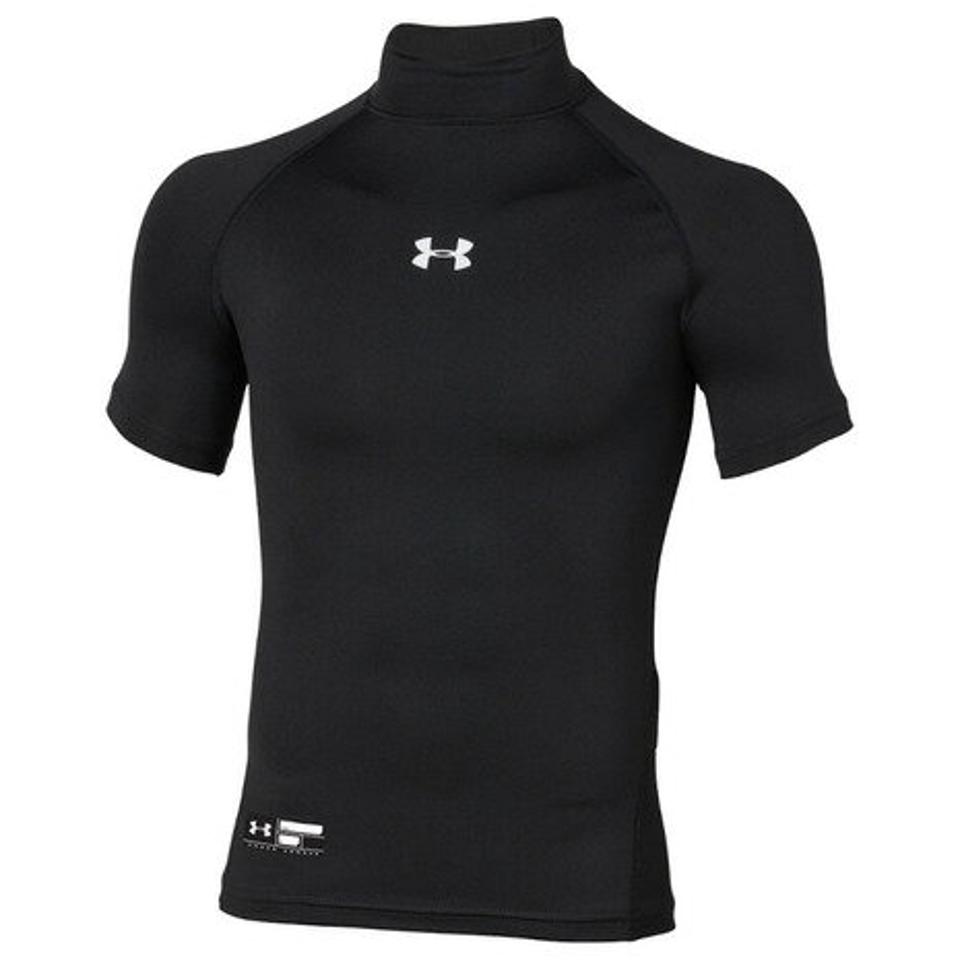 アンダーアーマー（UNDER ARMOUR） 野球 アンダーシャツ ジュニア ボーイズ ユース ヒートギアアーマー ショートスリーブ モック 1358650 001 （キッズ）