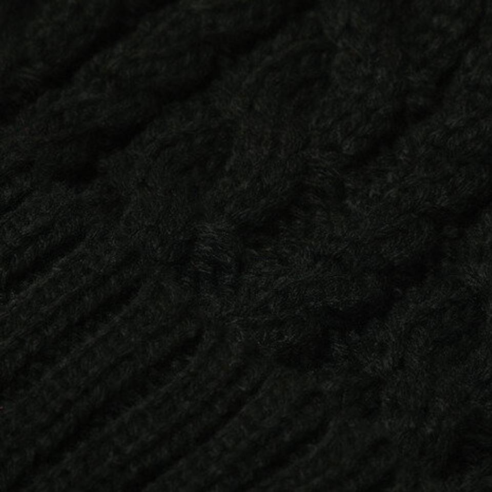 エルケクス(ELKEX) ニット帽 防寒 ケーブルカフワッチ 黒 897EK1ST2650 BLK (メンズ)