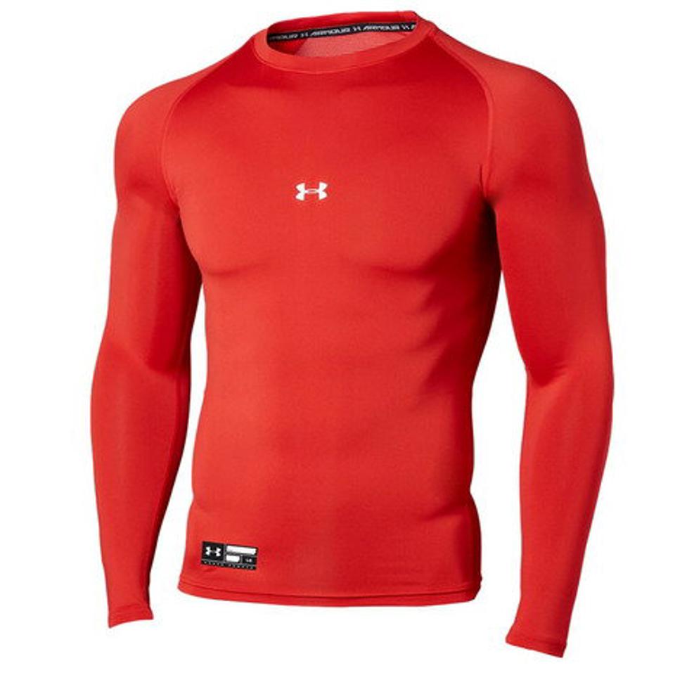 アンダーアーマー（UNDER ARMOUR） アンダーシャツ ヒートギアアーマー コンプレッション ロングスリーブ クルー 1358646 600 （メンズ）