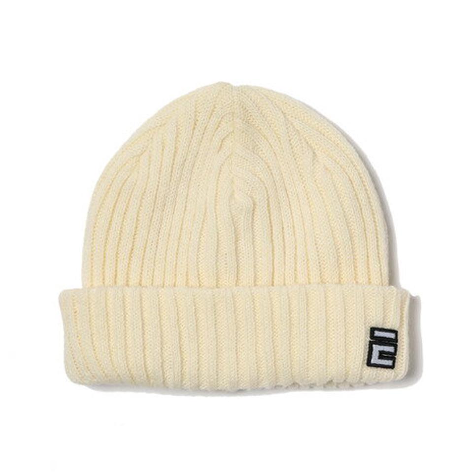 【15%OFFクーポン対象!4/25まで】エルケクス(ELKEX)(メンズ)ニット帽 リブフィッシャーマンキャップ 897EK1ST2649 WHT 防寒