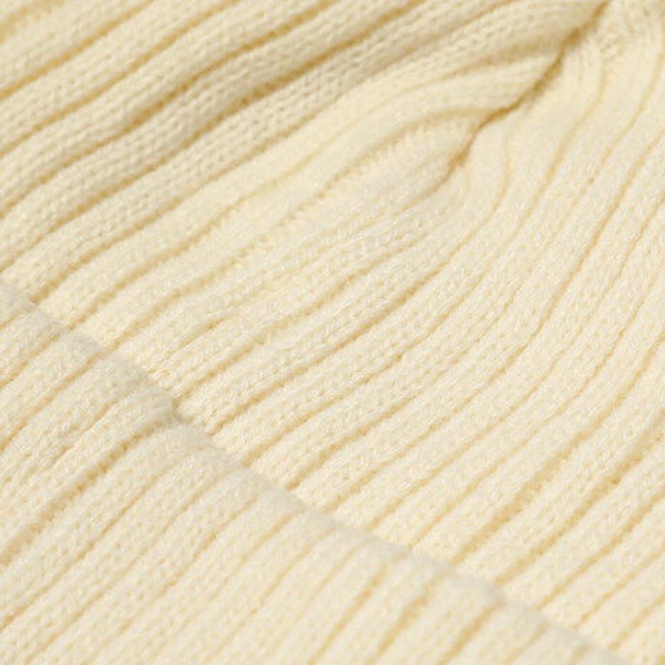 【15%OFFクーポン対象!4/25まで】エルケクス(ELKEX)(メンズ)ニット帽 リブフィッシャーマンキャップ 897EK1ST2649 WHT 防寒