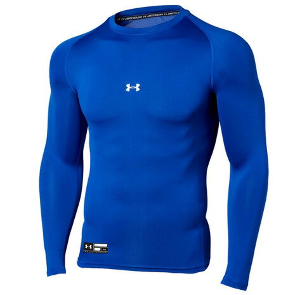 アンダーアーマー（UNDER ARMOUR） アンダーシャツ ヒートギアアーマー コンプレッション ロングスリーブ クルー 1358646 400 （メンズ）