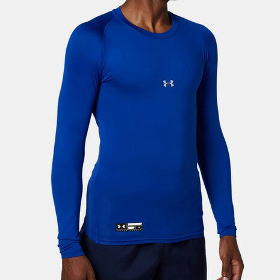 アンダーアーマー（UNDER ARMOUR） アンダーシャツ ヒートギアアーマー コンプレッション ロングスリーブ クルー 1358646 400 （メンズ）