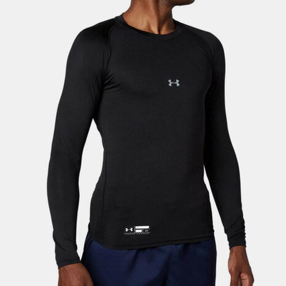 アンダーアーマー（UNDER ARMOUR） アンダーシャツ ヒートギアアーマー コンプレッション ロングスリーブ クルー 1358646 001 （メンズ）