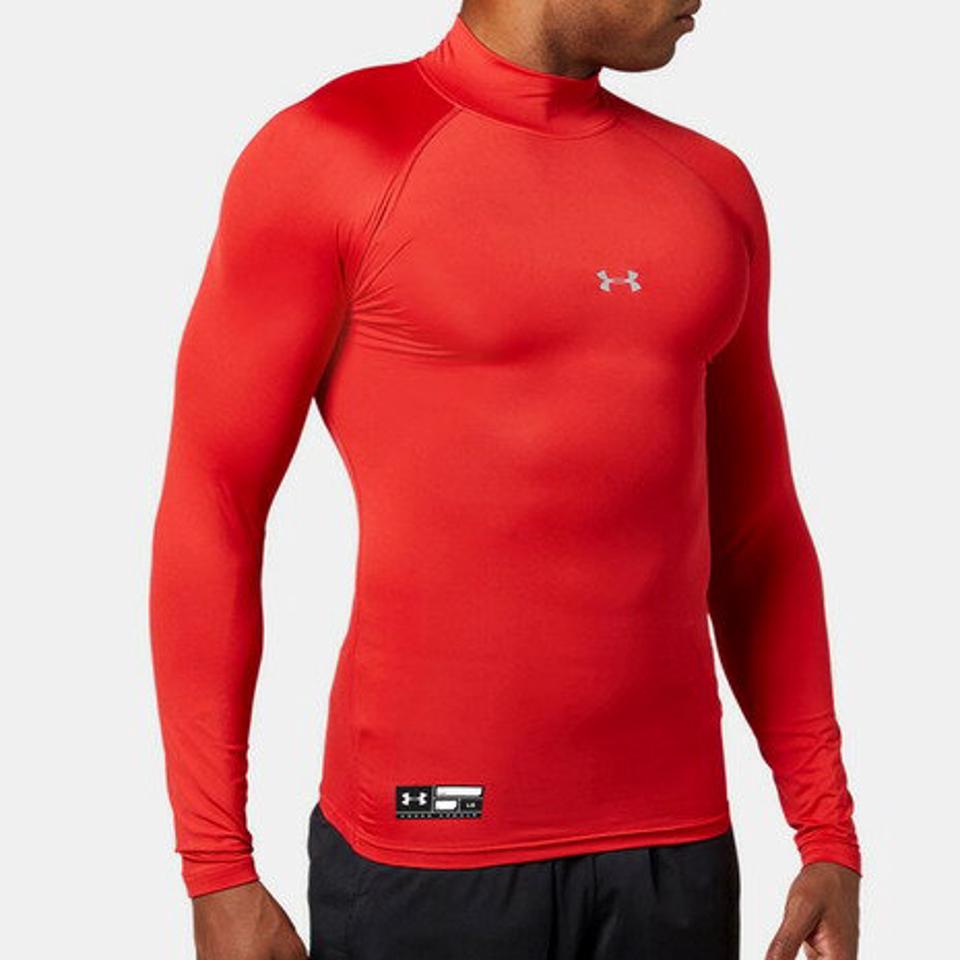 アンダーアーマー（UNDER ARMOUR） アンダーシャツ ヒートギアアーマー コンプレッション ロングスリーブ モック 1358645 600 （メンズ）