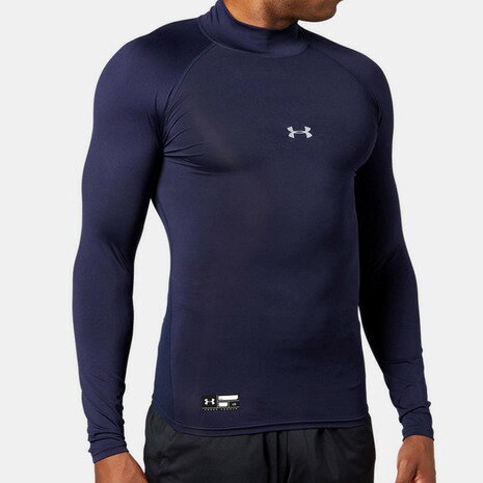 アンダーアーマー（UNDER ARMOUR）（メンズ） アンダーシャツ ヒートギアアーマー コンプレッション ロングスリーブ モック 1358645