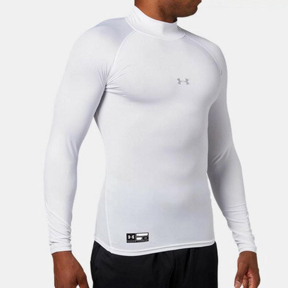 アンダーアーマー（UNDER ARMOUR） アンダーシャツ ヒートギアアーマー コンプレッション ロングスリーブ モック 1358645 100 （メンズ）