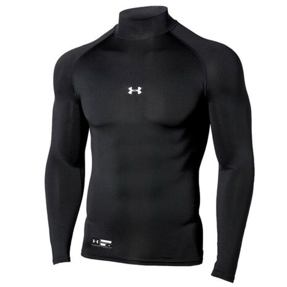 アンダーアーマー（UNDER ARMOUR） アンダーシャツ ヒートギアアーマー コンプレッション ロングスリーブ モック 1358645 001 （メンズ）