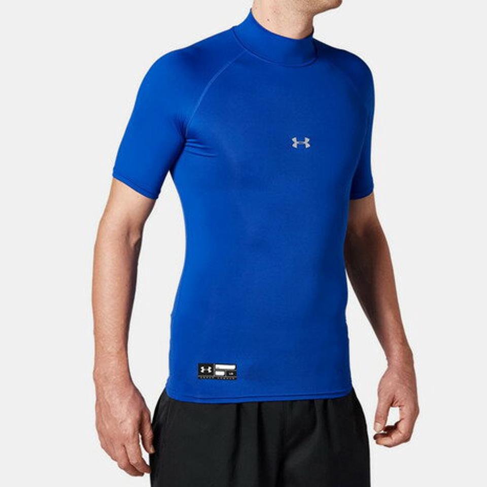 アンダーアーマー（UNDER ARMOUR） アンダーシャツ ヒートギアアーマー コンプレッション ショートスリーブ モック 1358642 400 （メンズ）