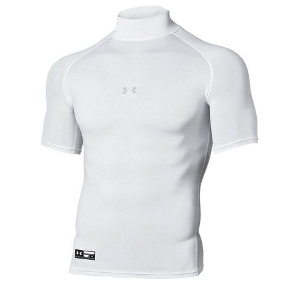 アンダーアーマー（UNDER ARMOUR） アンダーシャツ ヒートギアアーマー コンプレッション ショートスリーブ モック 1358642 100 （メンズ）
