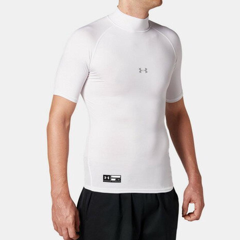 アンダーアーマー（UNDER ARMOUR） アンダーシャツ ヒートギアアーマー コンプレッション ショートスリーブ モック 1358642 100 （メンズ）