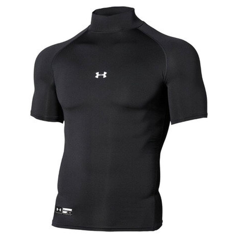アンダーアーマー（UNDER ARMOUR） 野球 アンダーシャツ ヒートギアアーマー コンプレッション ショートスリーブ モック 1358642 001 （メンズ）