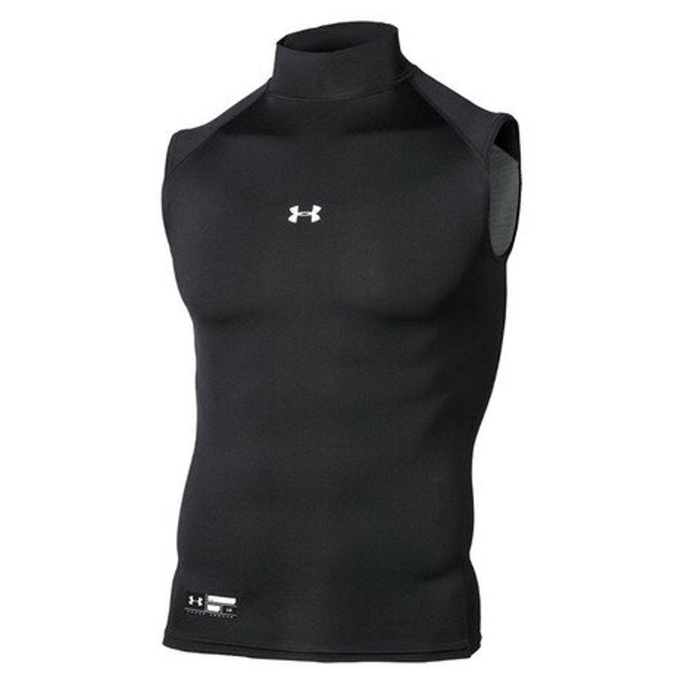 アンダーアーマー（UNDER ARMOUR） 野球 アンダーシャツ ヒートギアアーマー コンプレッション スリーブレス モック 1358641 001 （メンズ）