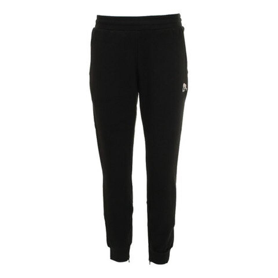 【10%OFFクーポン 8/25まで】エゴザル（EGOZARU） バスケットボールウェア ソリッド スウェットパンツ 黒 EZSW-F2106-012 ロングパンツ 裾ファスナー （メンズ）