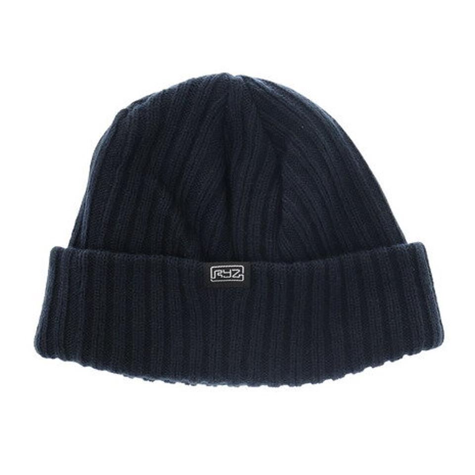 ライズ(RYZ)(メンズ)リブフィッシャーマンキャップ 897R1ST2644 NVY 防寒