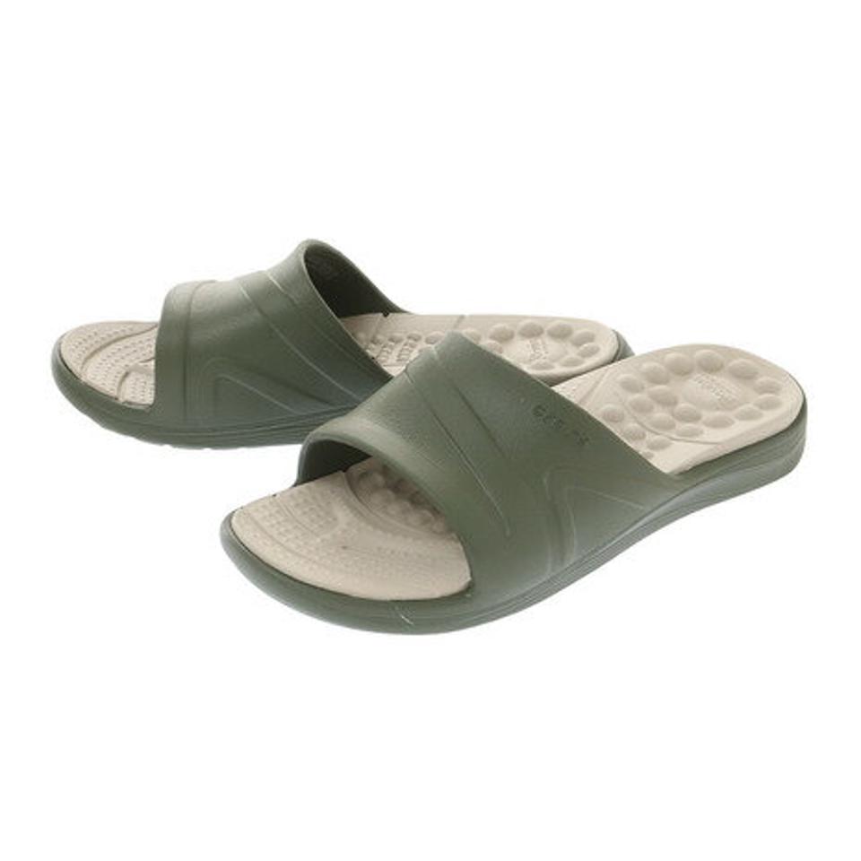 クロックス（crocs）（レディース） サンダル レディース ぺたんこ シャワーサンダル リバイバ スライド 205546-3TQ