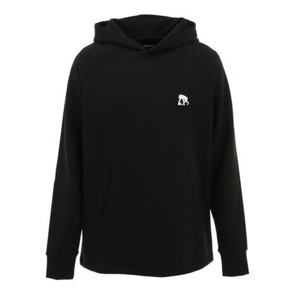 エゴザル（EGOZARU） バスケットボールウェア フードロゴパーカ 黒 EZSW-F2105-012 （メンズ）